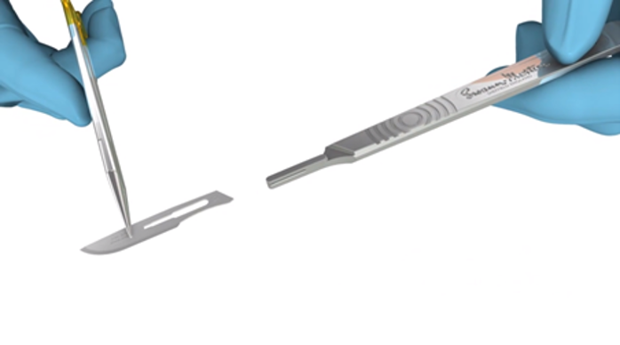 Surgicalonline Kit de herramientas de acero inoxidable de 15 piezas con  hoja de sutura de entrenamiento con bisturí de 10 cuchillas, para  estudiantes